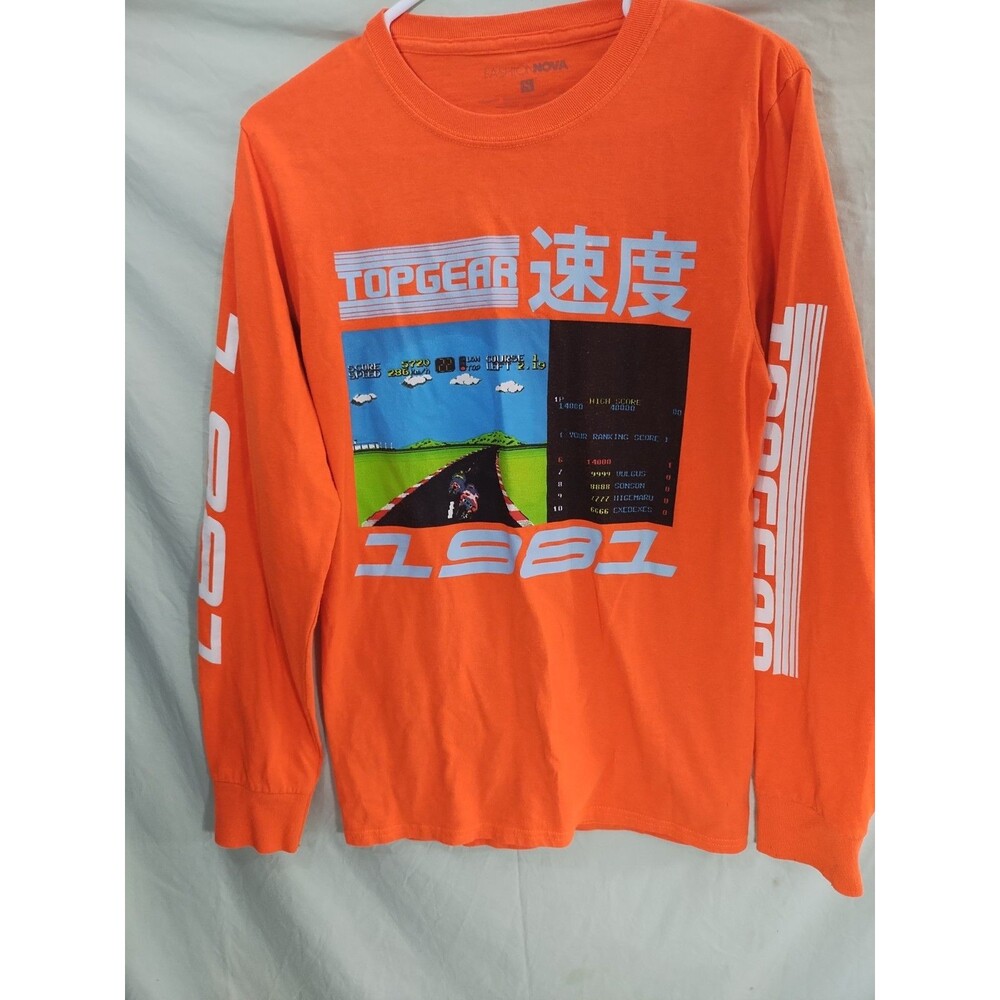 RARE Vintage Top Gear Video Game Shirt Sz Sm Street wear Long Sleeves